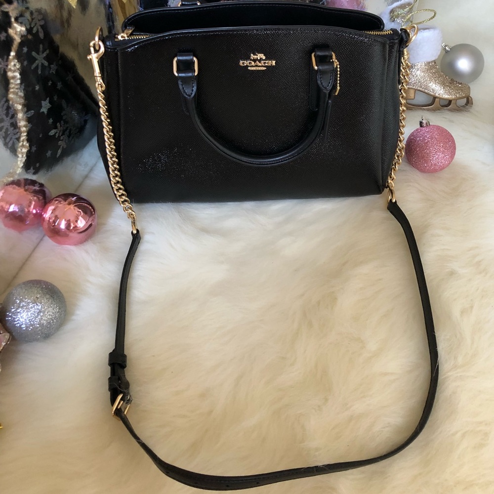 🎁SALE🎁Coach NWT Black Patent Leather Satchel Bag - Picture 6 of 7